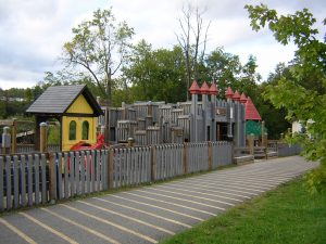Trail and Playground in Star City by the riverfront